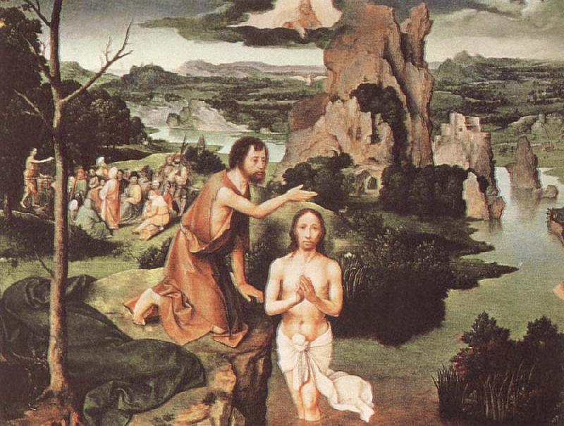 PATENIER, Joachim The Baptism of Christ Sweden oil painting art